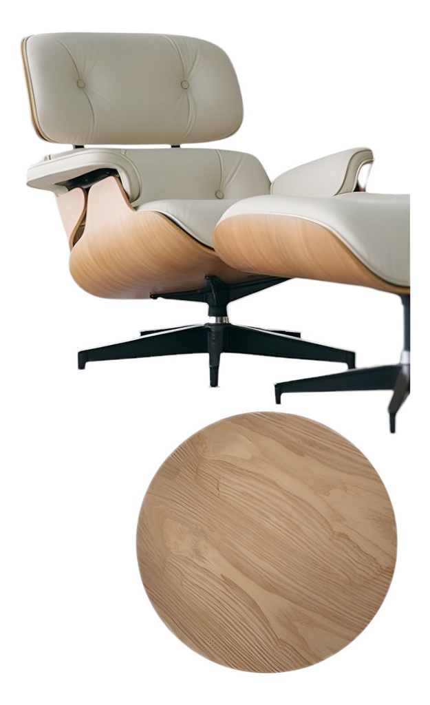 Sillon Tribeca Ec-015/ab Miller C/ottoman Ash &amp; White