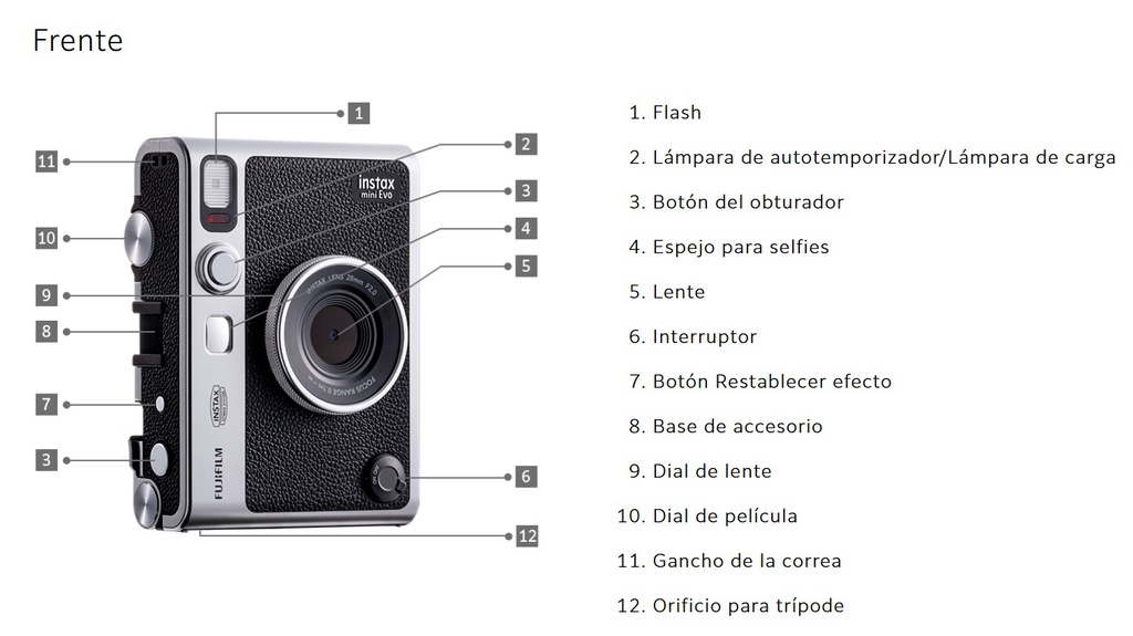 CAMARA FUJI INSTAX MINI EVO NEGRO