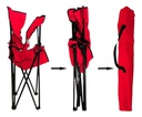 SILLA CAMPING PONTEC DS115A-RO PLEGABLE ROJA