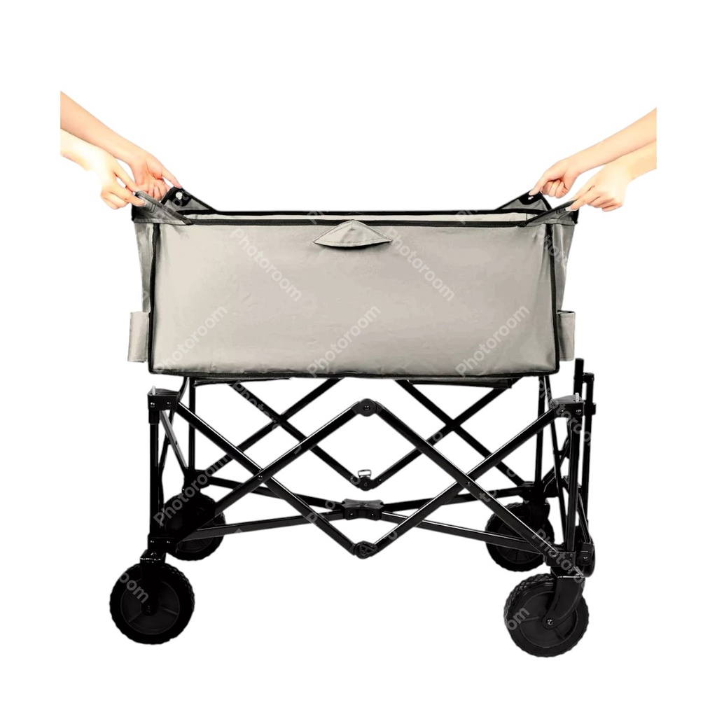 CARRO PLAYERO PONTEC CAR400-BE PLEGABLE BEIGE