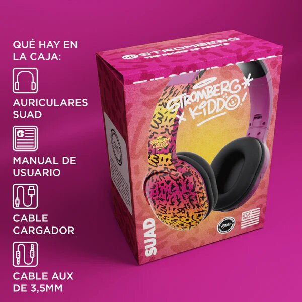 AURICULARES STROMBERG SUAD BT MICROFONO PLOTEADO