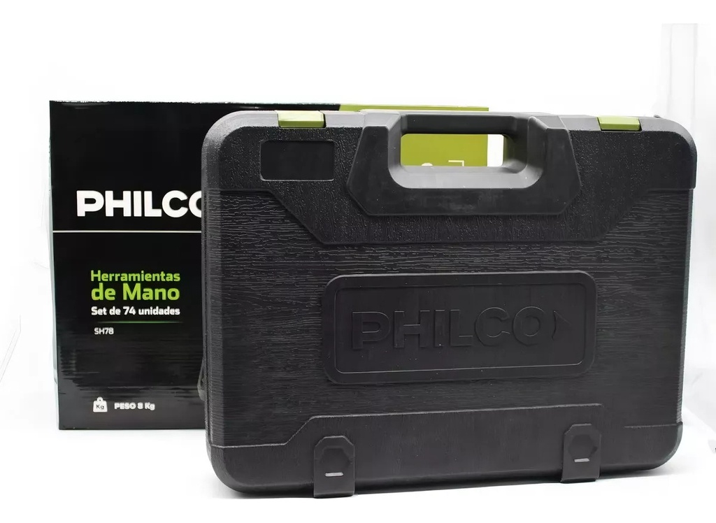 Set De Herramientas Manuales 74 Piezas Philco Sh78p