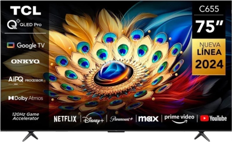 SMART TV TCL 75" L75C655F QLED 4K