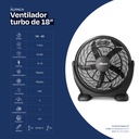 VENTILADOR TURBO ALPACA ALPVK40N 18&quot;