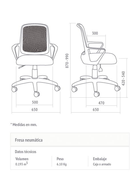 SILLA PORTANTINO 711422 FRESA NEGRA BASCULANTE MILENIUM NEGRA