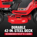 TRACTOR A GASOLINA CRAN77XS391 17,5 HP TANQUE 5 LT CORTE 42"