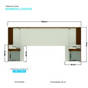 RESPALDO BOURBON CAMA ENKEM 1,6 MT