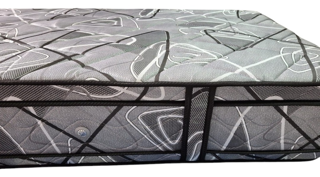 Colchon 1 Plaza Diamante Negro Deseo Espuma 80x190
