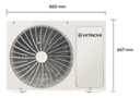 AIRE ACONDICIONADO INVERTER HITACHI HSPE6400FCINV FRIO/CALOR