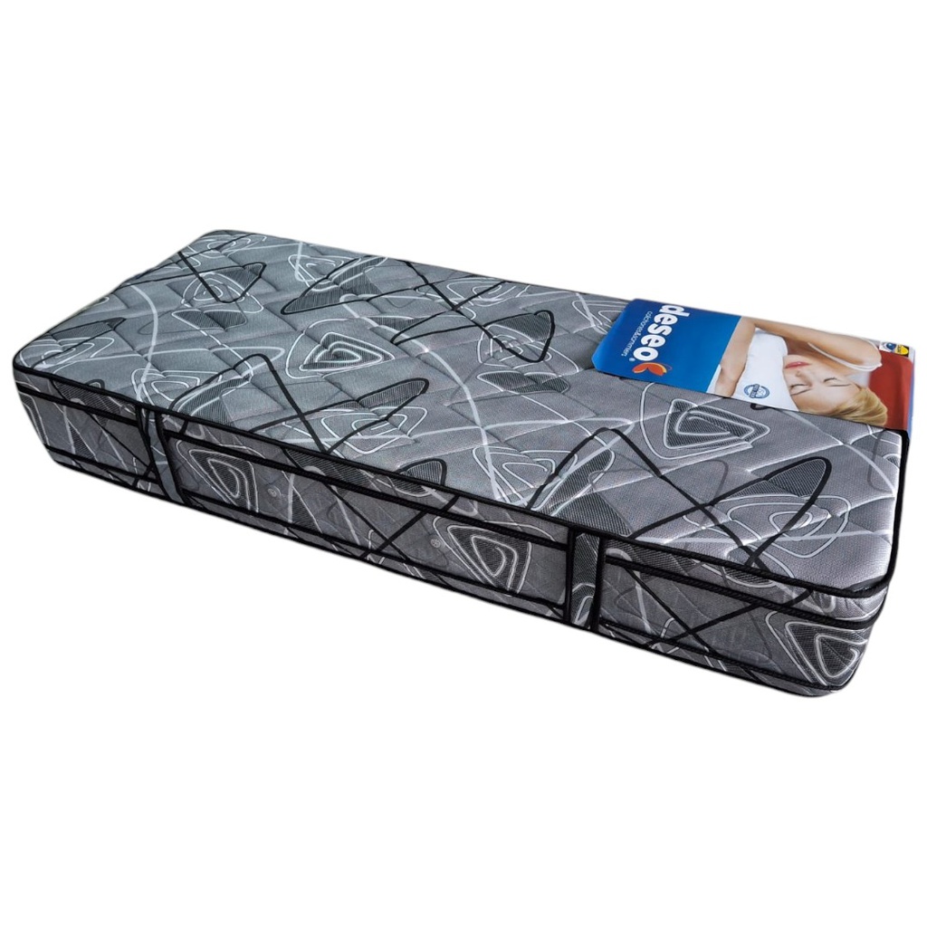 SOMMIER Y COLCHON DIAMANTE NEGRO DESEO ESPUMA 80x190 CM