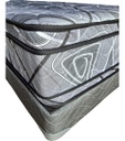 Sommier Y Colchon 1 Pl Diamante Negro Deseo Espuma 80x190 Cm