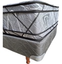 Sommier Y Colchon 1 Pl Diamante Negro Deseo Espuma 80x190 Cm
