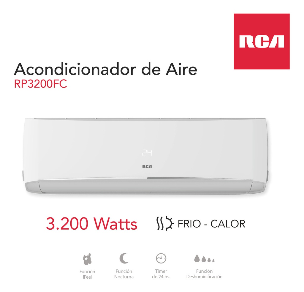 Aire Acondicionado Rca Split Rp3200fc 220v Frio Calor