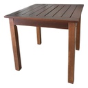 Mesa Inmacol Cuadrada Caribe 604-3 0.90 X 0.90 Castaño