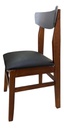 Silla Inmacol Mediterraneo 140-3 Castaño Grafito/negro