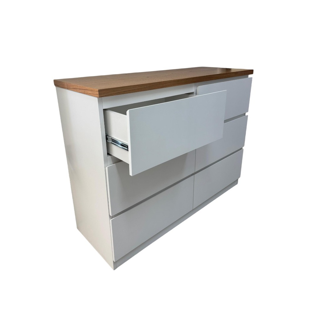COMODA CAON ARYA 1.20 MTS BLANCO/PARAISO 1373