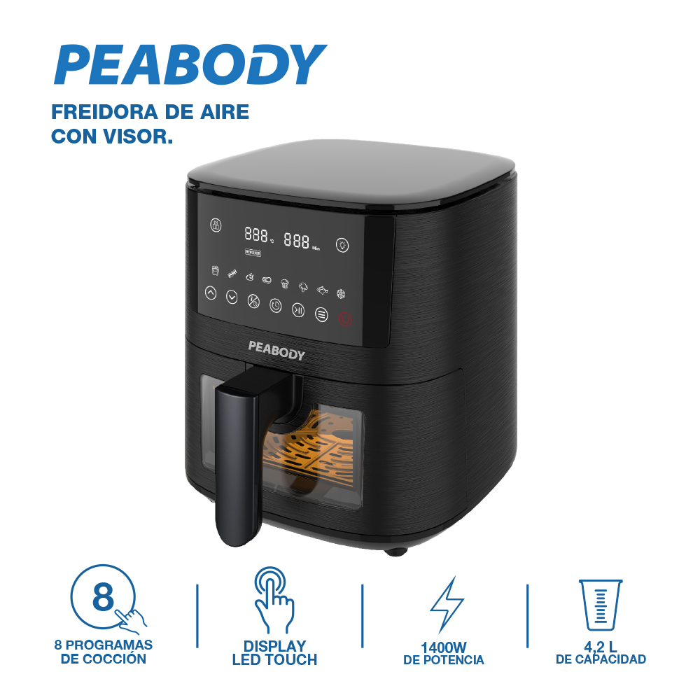 FREIDORA DE AIRE PE-AFD420N 4,2 L DIGITAL CON VISOR