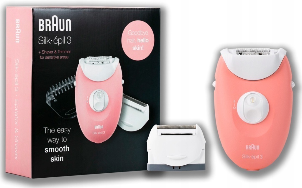 Depiladora Braun Silk Épil 3-440 + Shaver + Trimmer