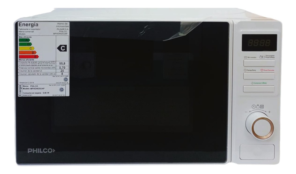 Microondas Digital Philco Mphdw20uap 700w 20 Litros 220v