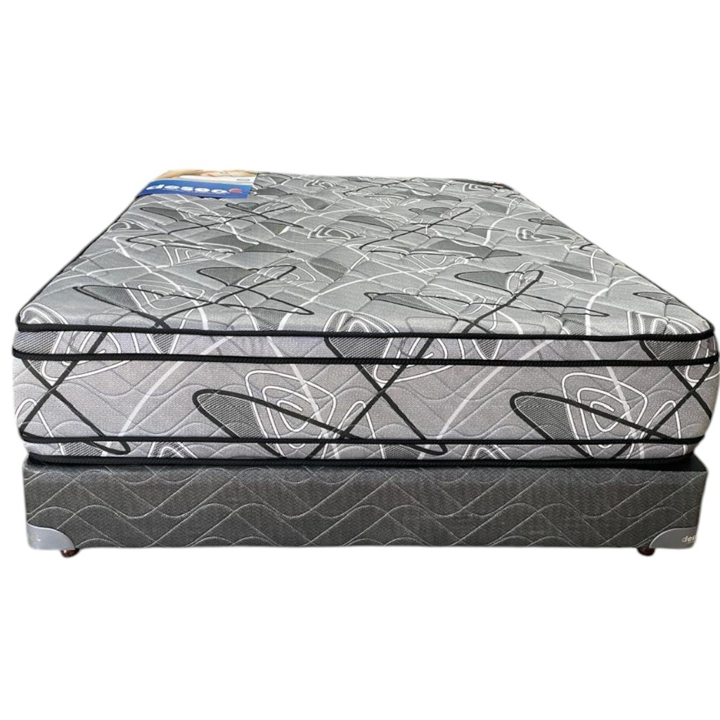 SOMMIER Y COLCHON DESEO DIAMANTE NEGRO 140x190 CM