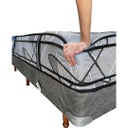 SOMMIER Y COLCHON DESEO DIAMANTE NEGRO 140x190 CM
