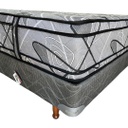 SOMMIER Y COLCHON DESEO DIAMANTE NEGRO 140x190 CM