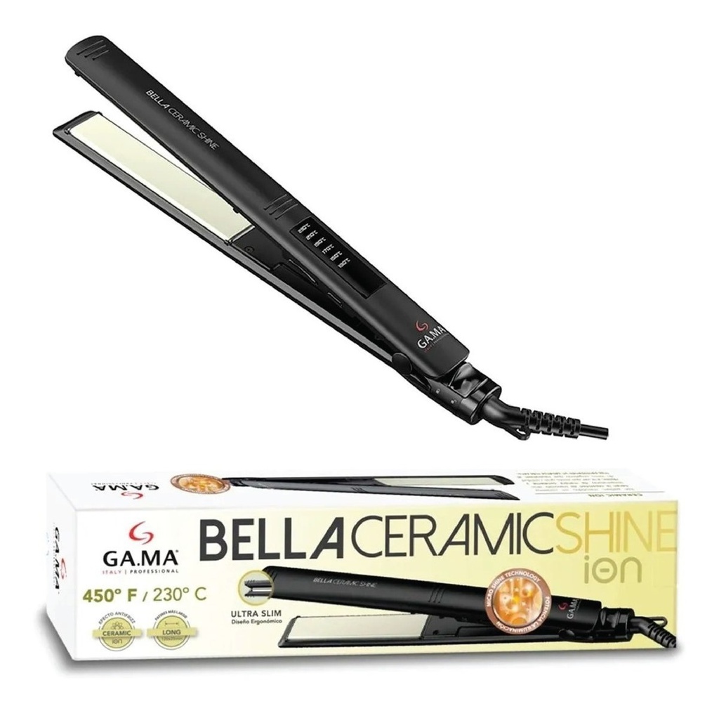 PLANCHA DE CABELLO GAMA BELLA LED CERAMIC SHINE