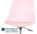 Silla De Escritorio Oficina Tulip Ruedas Giratoria Rosa