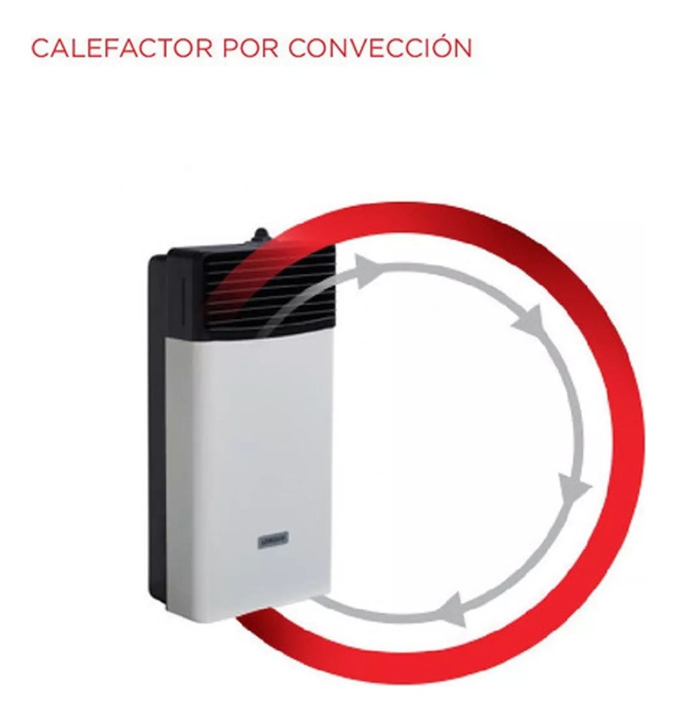 Calefactor Convector Longvie Eca2 2200 Kcal Premium Tiza