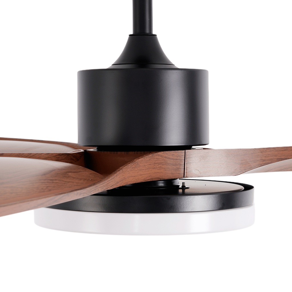VENTILADOR DE TECHO ETHEOS GVTI-VTMO CON LUZ LED 3 ASPAS NEGRO