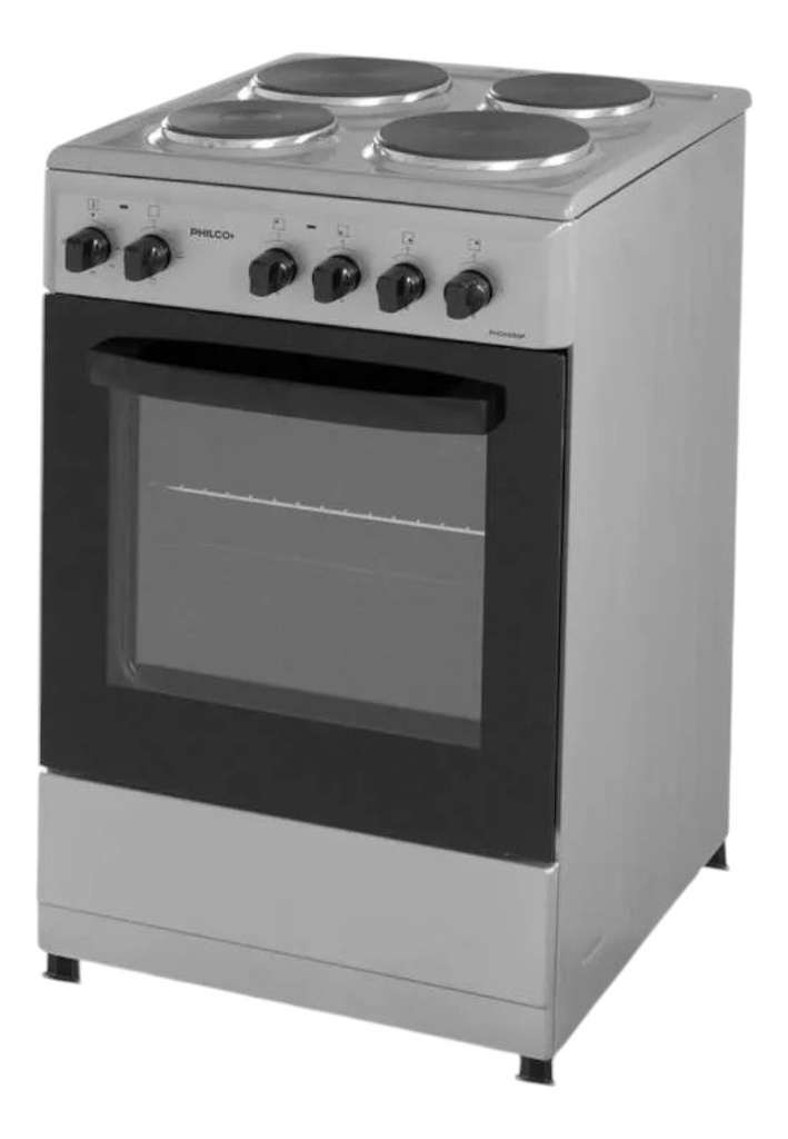 Cocina Eléctrica Philco Phch060p 4 Hornallas 60 Cm Plateado