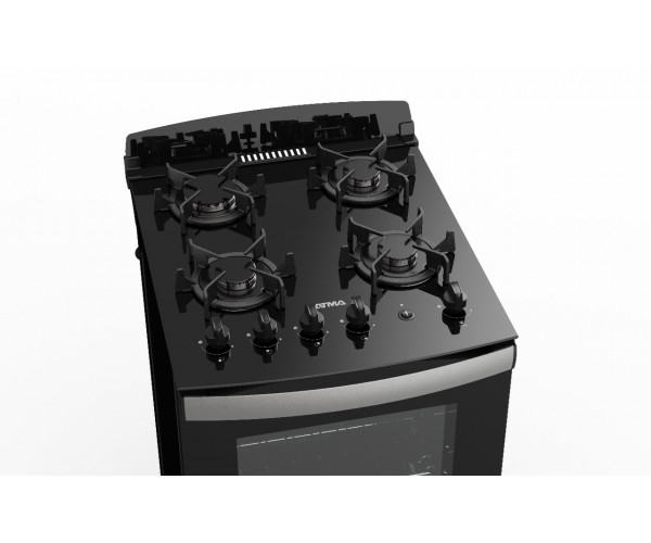 COCINA MULTIGAS ATMA CCM056N 56 CM NEGRA