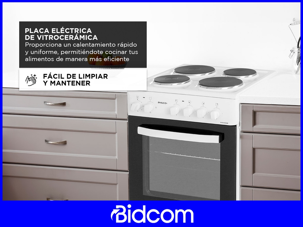 Cocina Electrica Philco Phch060b 60cm Blanca