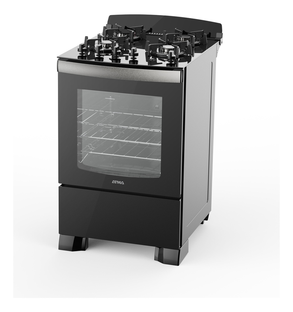 Cocina Multigas Atma Ccm056n 56 Cm Negra