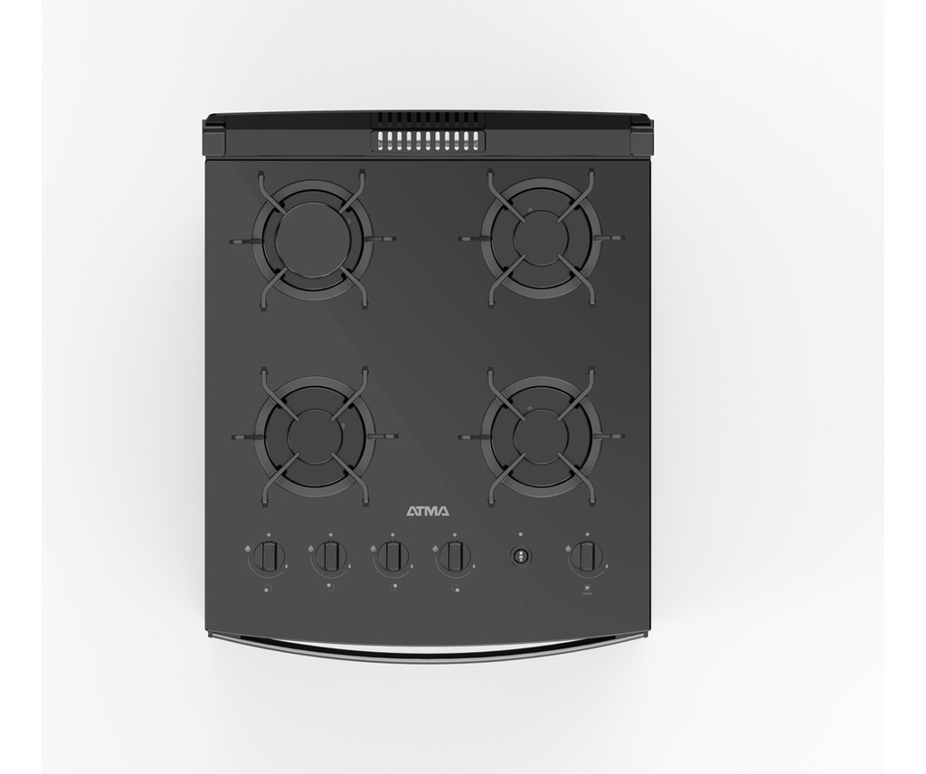Cocina Multigas Atma Ccm056n 56 Cm Negra