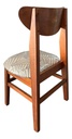 Silla Inmacol Norway 146-3 Castaño Estampado Pana Blanco