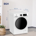 Lavarropas Bgh Inverter Carga Frontal 8kg Bwfi08w24ar Blanco