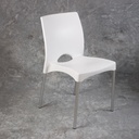 SILLA BOSTON BLANCA PATA ALUMINIO