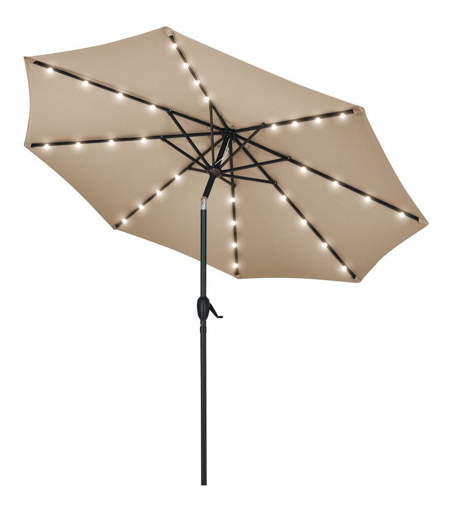 Sombrilla Solar Kushiro Ssk-4l Con Luz Interna