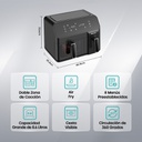 Freidora De Aire Hisense H09afbk2s5 Doble Compartimiento