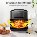 Freidora De Aire Hisense H06afbk1s1 6.3 L 1350w