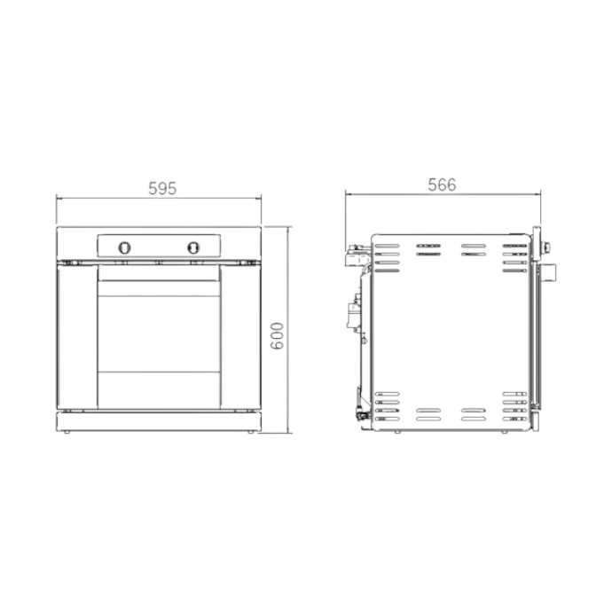 HORNO A GAS LONGVIE H6900GT GRAFITO