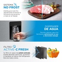 HELADERA MIDEA MDRT489MTE46ADW NO FROST TOP MOUNT 340 LT AC. INOX