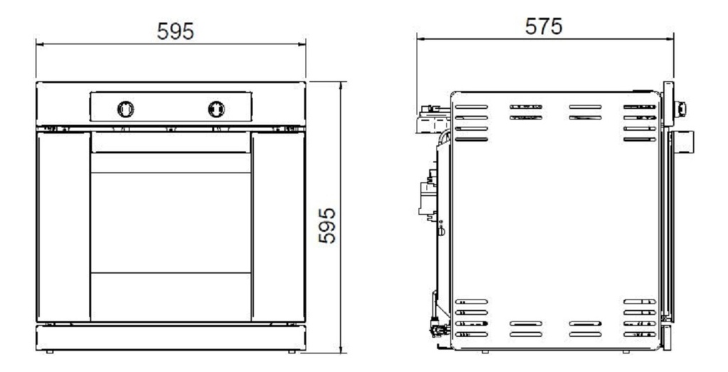 Horno Gas Longvie H1500xf Eléctrico Empotrar Color Plateado