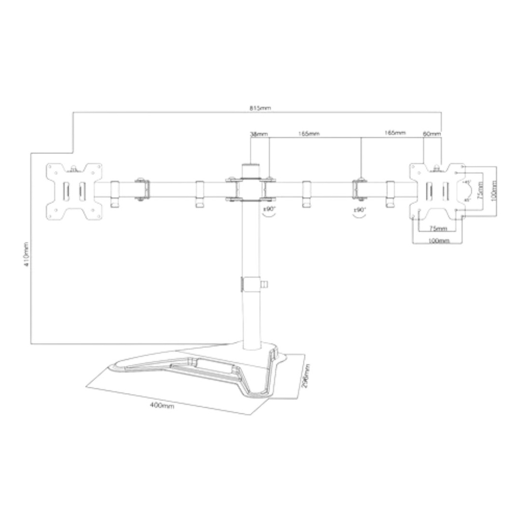 SOPORTE NAKU SM-T02 13&quot; A 32&quot;