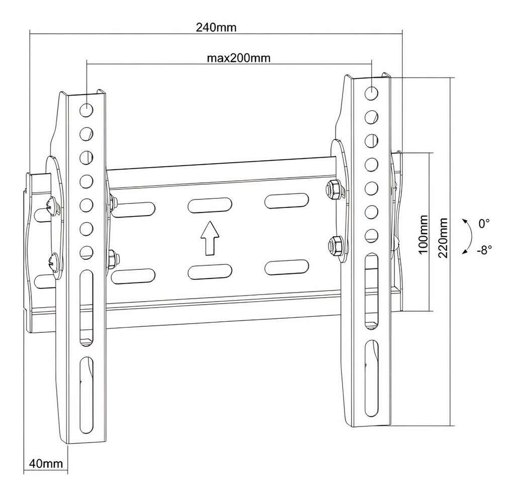 Soporte Naku Sp-22b Con Inclinacion 13  A 48 
