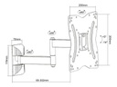 Soporte Naku Se-222 Para Tv/monitor De 15 A 48 Negro