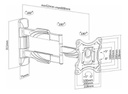 Soporte Naku Ssp-223l 23  50  Articulado