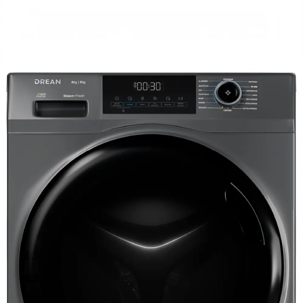 LAVASECARROPA DREAN LSCDR0805SG0 8KG INVERTER CARGA FRONTAL