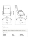 SILLA OFICINA PORTANTINO TRENTO 501 CROMADO